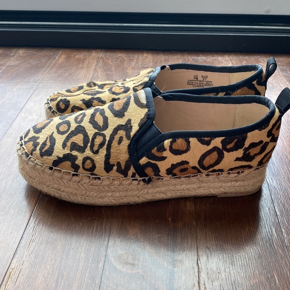 Unique Sam Edelman Hair on Hide Animal Printed Espridrilles Sz: 7 - Picture 2 of 4